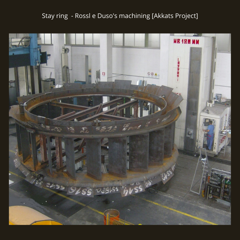 Watch the picture of a turbine stay ring machining - Akkats project. Discover more about a Francis turbine. Click here!